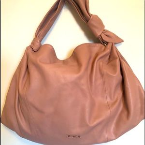 Furla hobo purse blush color